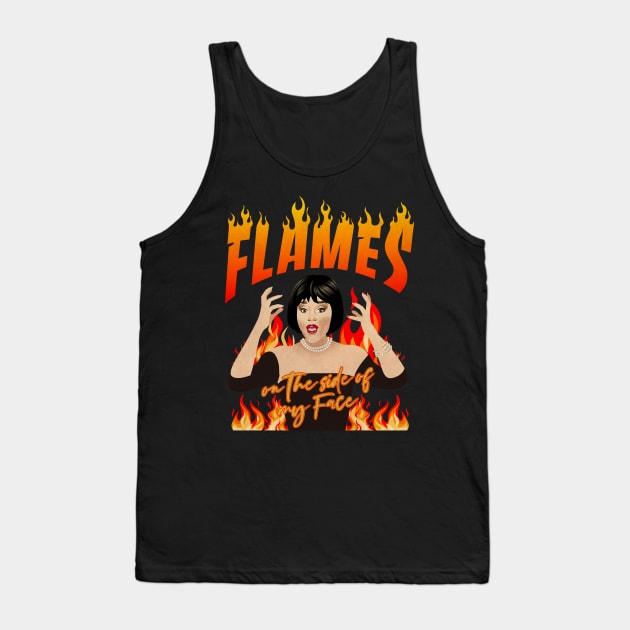 Flames on the side of my face vintage Tank Top by Wisnukenchana